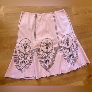 Heart Soul Barbie Pink Embroidered Retro Skirt